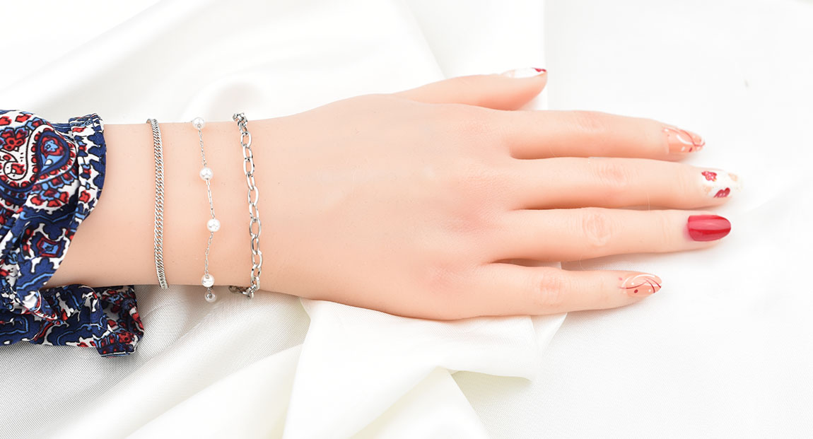 Pakora Silver Bracelet 3MM Βραχιόλι από ανοξείδωτο ατσάλι 316L